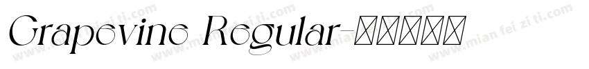 Grapevine Regular字体转换